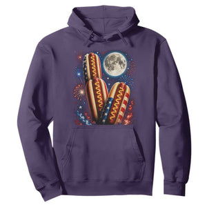4th Of July Hotdog Fireworks Hoodie American Food Lovers TS12 Purple Print Your Wear