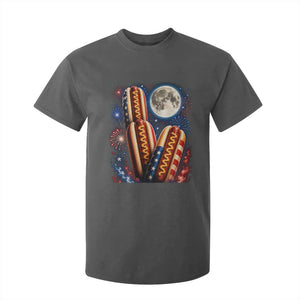 4th Of July Hotdog Fireworks T Shirt For Kid American Food Lovers TS12 Dark Heather Print Your Wear