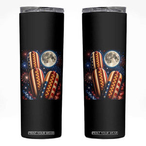 4th Of July Hotdog Fireworks Skinny Tumbler American Food Lovers TS12 Black Print Your Wear