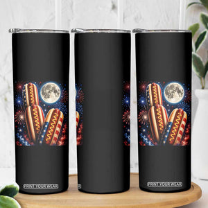 4th Of July Hotdog Fireworks Skinny Tumbler American Food Lovers TS12 Print Your Wear