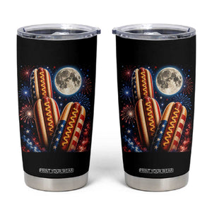 4th Of July Hotdog Fireworks Tumbler Cup American Food Lovers TS12 Black Print Your Wear