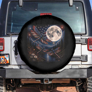 American Flag Dragonfly Patriotic 4th Of July Spare Tire Cover TS12 No hole Black Print Your Wear