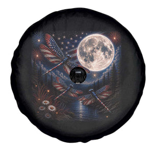 American Flag Dragonfly Patriotic 4th Of July Spare Tire Cover TS12 Print Your Wear