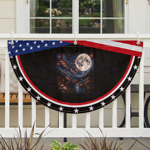 Red White And Blue Dragonfly Patriotic Fan Flag 4th Of July Nature Lover Gift