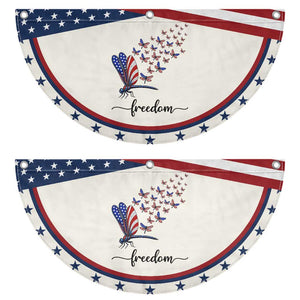 Freedom Dragonfly American Flag 4th Of July Patriotic Fan Flag Nature Lover Graphic