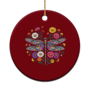 Boho Floral Spring Dragonfly Ceramic Ornament Colorful Mosaic Insect TS12 1pc Red Print Your Wear