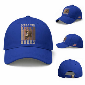 African American Cowgirl Baseball Cap Melanin Rodeo Queen Western Country TS12 Baseball Cap Universal Fit Royal Blue Print Your Wear