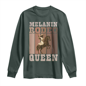 African American Cowgirl Long Sleeve Shirt Melanin Rodeo Queen Western Country TS12 Dark Forest Green Print Your Wear