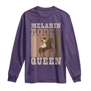 African American Cowgirl Long Sleeve Shirt Melanin Rodeo Queen Western Country TS12 Purple Print Your Wear