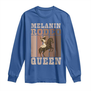 African American Cowgirl Long Sleeve Shirt Melanin Rodeo Queen Western Country TS12 Royal Blue Print Your Wear