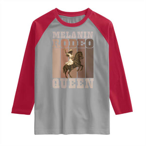 African American Cowgirl Raglan Shirt Melanin Rodeo Queen Western Country TS12 Sport Gray Red Print Your Wear