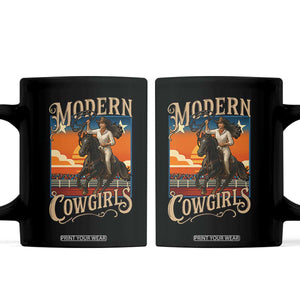 Modern Cowgirls Coffee Mug American Woman Western Rodeo TS12 Black Print Your Wear