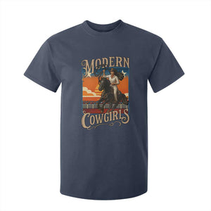 Modern Cowgirls T Shirt For Kid American Woman Western Rodeo TS12 Navy Print Your Wear