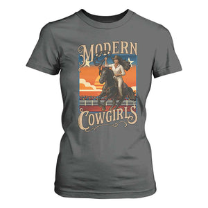 Modern Cowgirls T Shirt For Women American Woman Western Rodeo TS12 Dark Heather Print Your Wear