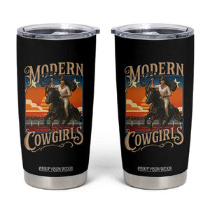 Modern Cowgirls Tumbler Cup American Woman Western Rodeo TS12 Black Print Your Wear