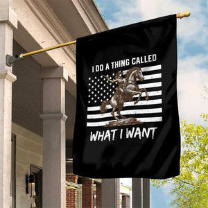 Patriotic Cowgirl Garden Flag I Do A Thing Called What I Want American Flag TS12 Print Your Wear
