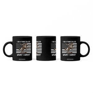 Patriotic Cowgirl Coffee Mug I Do A Thing Called What I Want American Flag TS12 Print Your Wear
