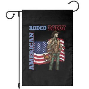 Patriotic Cowboy Garden Flag American Rodeo Daddy USA Rodeo Art TS12 Black Print Your Wear