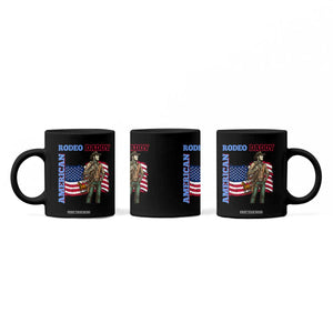 Patriotic Cowboy Coffee Mug American Rodeo Daddy USA Rodeo Art TS12 Print Your Wear