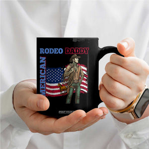Patriotic Cowboy Coffee Mug American Rodeo Daddy USA Rodeo Art TS12 Print Your Wear