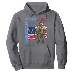 Patriotic Cowboy Hoodie American Rodeo Daddy USA Rodeo Art TS12 Charcoal Print Your Wear