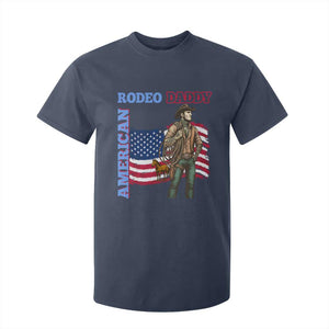 Patriotic Cowboy T Shirt For Kid American Rodeo Daddy USA Rodeo Art TS12 Navy Print Your Wear