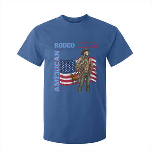 Patriotic Cowboy T Shirt For Kid American Rodeo Daddy USA Rodeo Art TS12 Royal Blue Print Your Wear