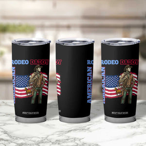 Patriotic Cowboy Tumbler Cup American Rodeo Daddy USA Rodeo Art TS12 Print Your Wear