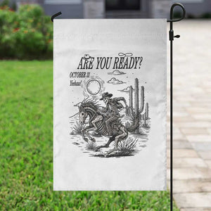 Halloween Skeleton Garden Flag Are You Ready October 31 Rodeo Cowboy TS12 Print Your Wear