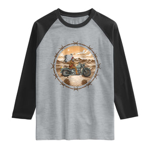 Native American Biker Gift Raglan Shirt Skull Motorcycle Rider