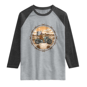 Native American Biker Gift Raglan Shirt Skull Motorcycle Rider