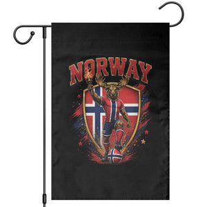 Funny Norway Norwegian Moose Garden Flag Soccer Fan Game Day Gift TS12 Black Print Your Wear