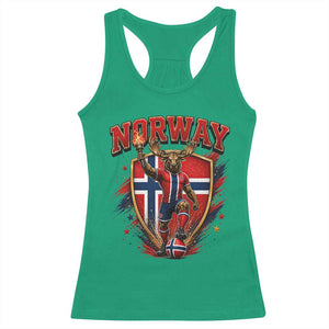 Funny Norway Norwegian Moose Racerback Tank Top Soccer Fan Game Day Gift TS12 Irish Green Print Your Wear