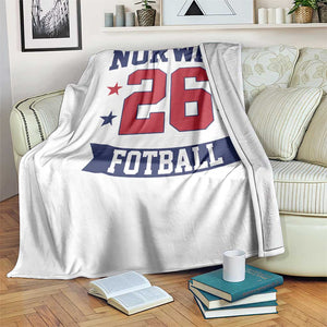 Vintage Norway Fotball Throw Blanket Norwegian Flag Game Day Fan Gift TS12 Print Your Wear