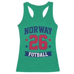 Vintage Norway Fotball Racerback Tank Top Norwegian Flag Game Day Fan Gift TS12 Irish Green Print Your Wear