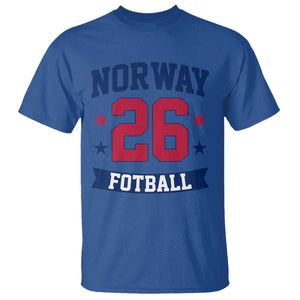 Vintage Norway Fotball T Shirt Norwegian Flag Game Day Fan Gift TS12 Royal Blue Print Your Wear