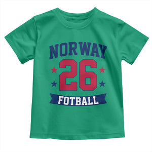 Vintage Norway Fotball Toddler T Shirt Norwegian Flag Game Day Fan Gift TS12 Irish Green Print Your Wear