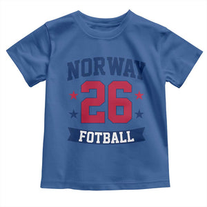 Vintage Norway Fotball Toddler T Shirt Norwegian Flag Game Day Fan Gift TS12 Royal Blue Print Your Wear