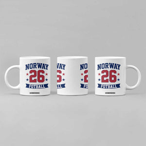 Vintage Norway Fotball Coffee Mug Norwegian Flag Game Day Fan Gift TS12 Print Your Wear