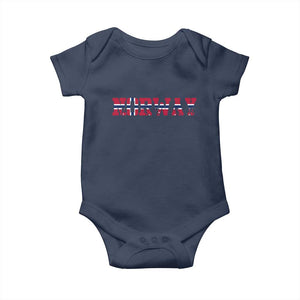 Vintage Norway Fotball Baby Onesie Scandinavian Pride Fan Gift TS12 Navy Print Your Wear