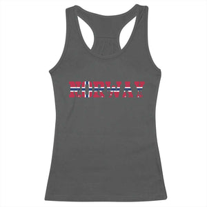 Vintage Norway Fotball Racerback Tank Top Scandinavian Pride Fan Gift TS12 Dark Heather Print Your Wear