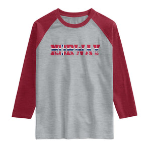 Vintage Norway Fotball Raglan Shirt Scandinavian Pride Fan Gift TS12 Heather Gray Heather Red Print Your Wear