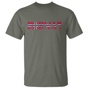 Vintage Norway Fotball T Shirt Scandinavian Pride Fan Gift TS12 Military Green Print Your Wear