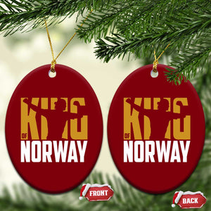King Of Norway Football Ceramic Ornament Proud Norwegian Supporter Fan TS12 Print Your Wear
