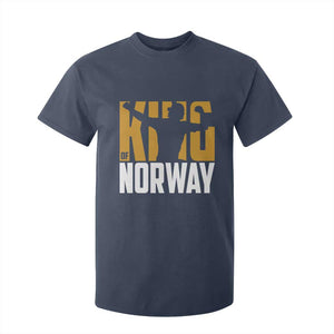 King Of Norway Football T Shirt For Kid Proud Norwegian Supporter Fan TS12 Navy Print Your Wear
