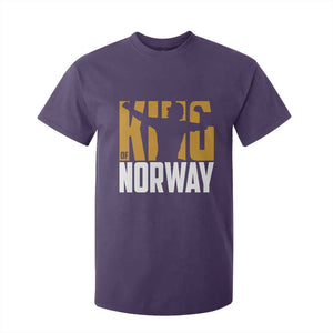 King Of Norway Football T Shirt For Kid Proud Norwegian Supporter Fan TS12 Purple Print Your Wear
