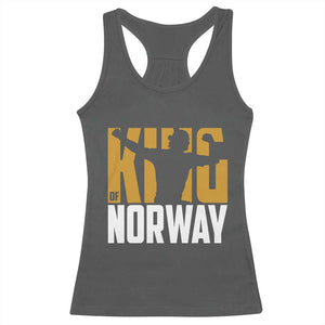 King Of Norway Football Racerback Tank Top Proud Norwegian Supporter Fan TS12 Dark Heather Print Your Wear