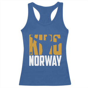 King Of Norway Football Racerback Tank Top Proud Norwegian Supporter Fan TS12 Royal Blue Print Your Wear