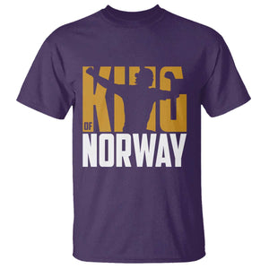 King Of Norway Football T Shirt Proud Norwegian Supporter Fan TS12 Purple Print Your Wear