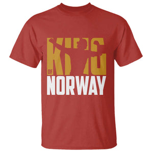 King Of Norway Football T Shirt Proud Norwegian Supporter Fan TS12 Red Print Your Wear